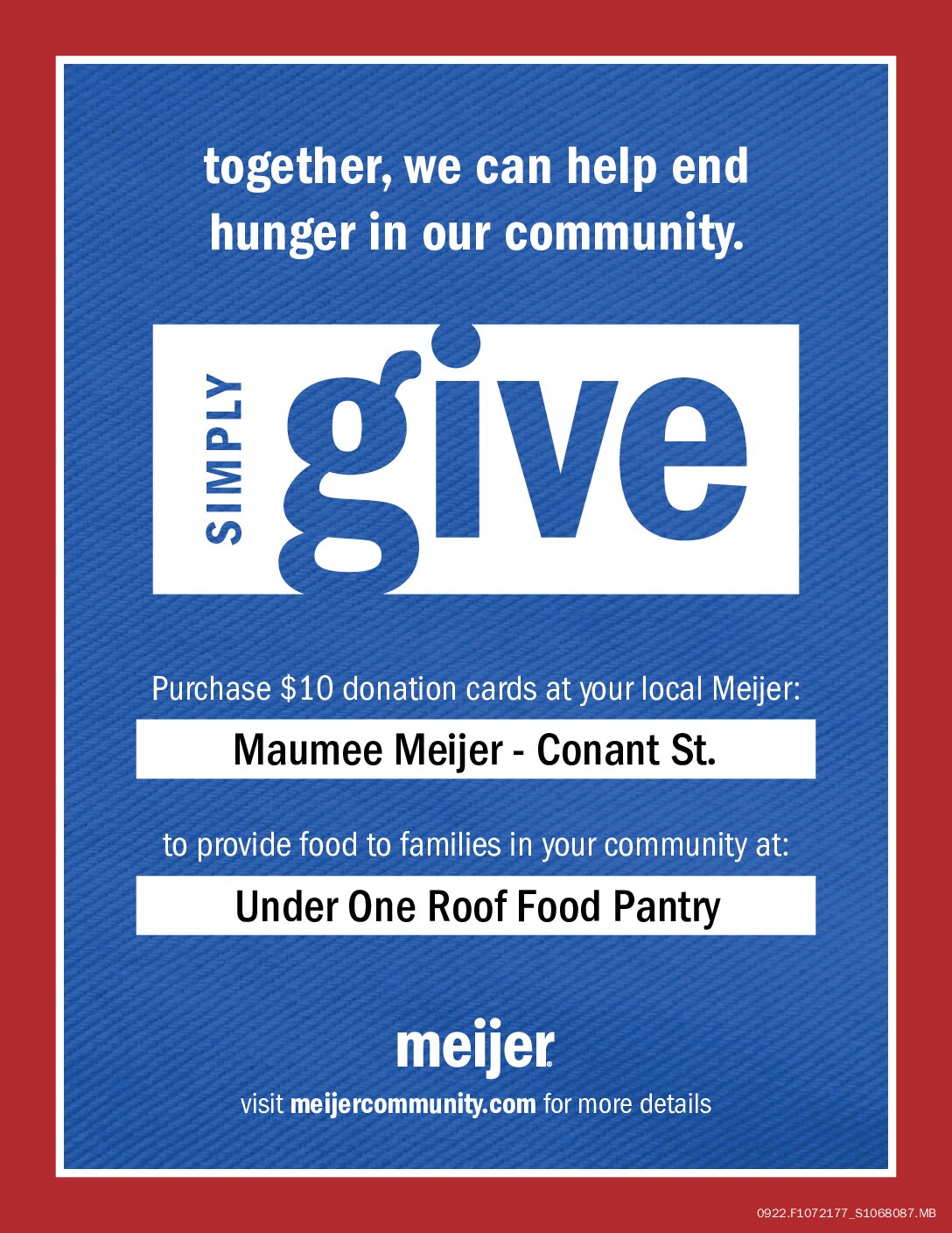 Simply Give - Fall Campaign poster