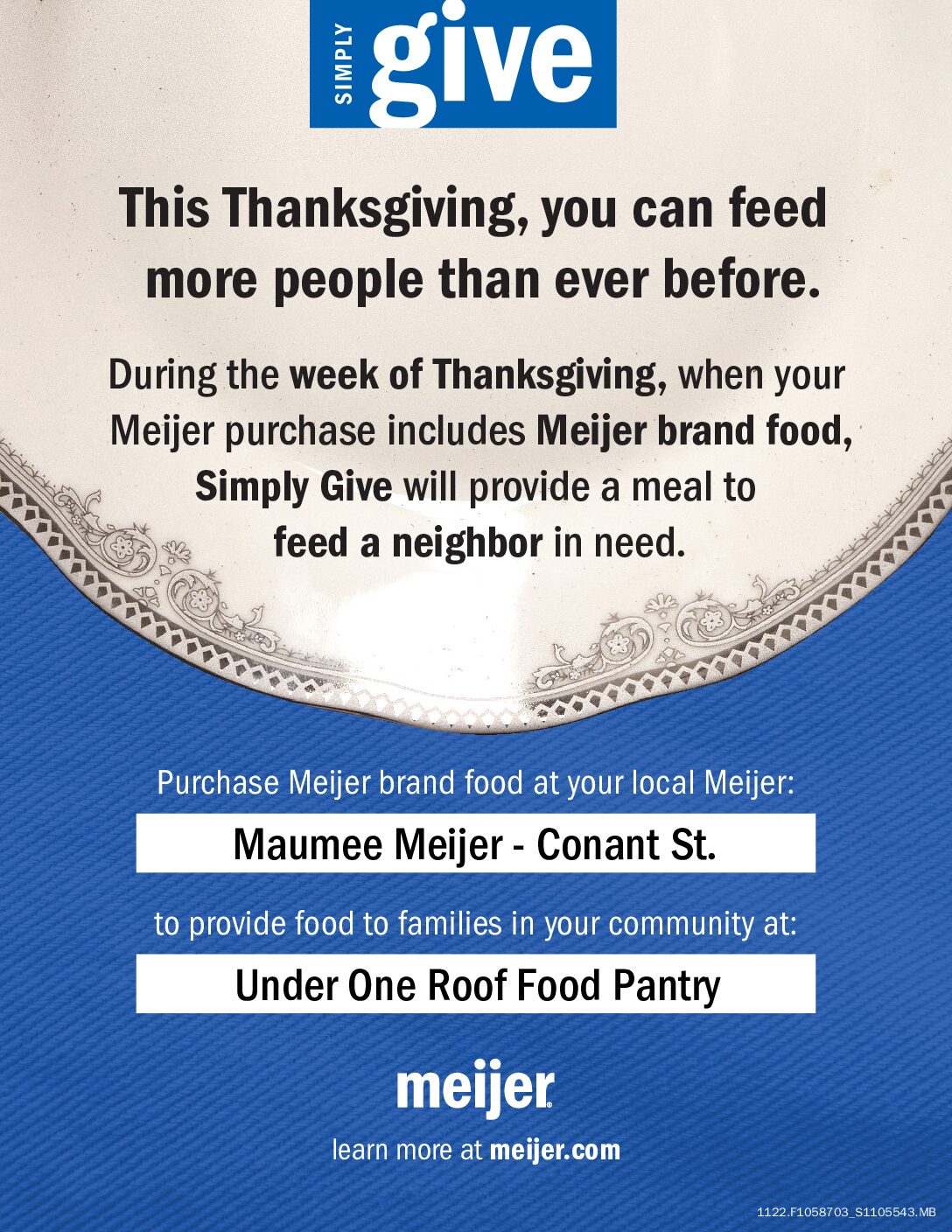 Thanksgiving Simply Give Pantry Flyer