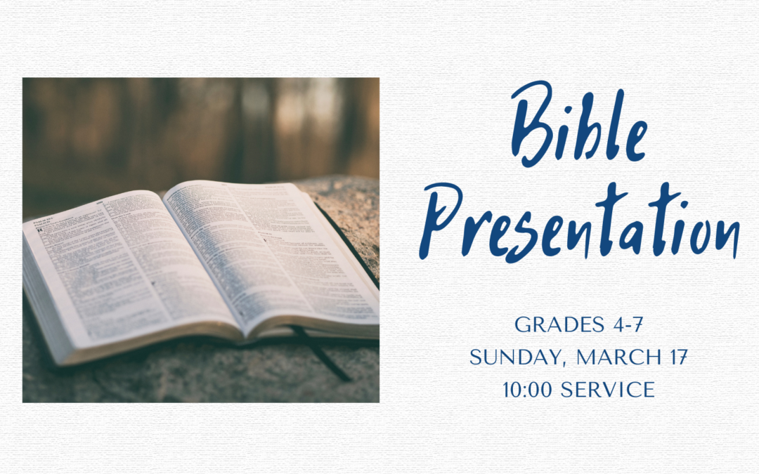 Presentation of Bibles